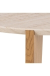 Stolik kawowy Dockland śr. 80cm trawertyn/dąb - ACTONA