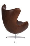 Fotel Jajo brązowy ciemny vintage Premium - D2 DESIGN