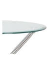 Stół Ufo 80cm transparentny/ chrom - Intesi