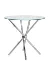 Stół Ufo 80cm transparentny/ chrom - Intesi