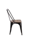 Krzesło Paris Wood czarne sosna orzech - D2 DESIGN