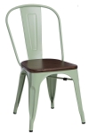 Krzesło Paris Wood zielone sosna orzech - D2 DESIGN