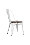 Krzesło Paris Wood białe sosna orzech - D2 DESIGN