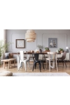 Krzesło Paris Wood białe sosna orzech - D2 DESIGN