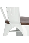 Krzesło Paris Wood białe sosna orzech - D2 DESIGN