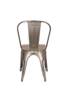 Krzesło Paris Wood metaliczne sosna orzech - D2 DESIGN