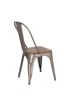 Krzesło Paris Wood metaliczne sosna orzech - D2 DESIGN