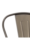 Krzesło Paris Wood metaliczne sosna orzech - D2 DESIGN