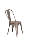 Krzesło Paris Wood metaliczne sosna orzech - D2 DESIGN