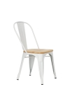 Krzesło Paris Wood białe sosna naturalna - D2 DESIGN