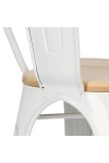 Krzesło Paris Wood białe sosna naturalna - D2 DESIGN