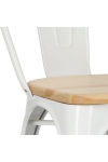 Krzesło Paris Wood białe sosna naturalna - D2 DESIGN