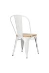 Krzesło Paris Wood białe sosna naturalna - D2 DESIGN