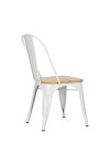 Krzesło Paris Wood białe sosna naturalna - D2 DESIGN