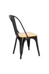Krzesło Paris Wood czarne sosnanaturalna - D2 DESIGN