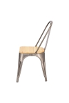 Krzesło Paris Wood metaliczne sosna naturalna - D2 DESIGN