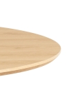 Stół Cadiz okrągły 120cm naturalny/czarny - ACTONA