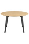 Stół Cadiz okrągły 120cm naturalny/czarny - ACTONA