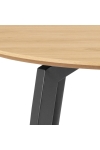 Stół Cadiz okrągły 120cm naturalny/czarny - ACTONA