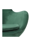 Fotel Jajo Velvet zielone/ złota podstawa - D2 DESIGN