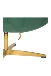 Fotel Jajo Velvet zielone/ złota podstawa - D2 DESIGN
