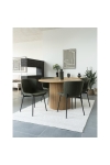 Krzesło Maceda boucle zielone ciemne/ czarne - House Nordic
