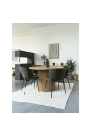 Krzesło Maceda boucle zielone ciemne/ czarne - House Nordic