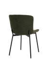 Krzesło Maceda boucle zielone ciemne/ czarne - House Nordic