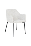 Krzesło Melilla boucle białe/ czarne - House Nordic