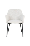 Krzesło Melilla boucle białe/ czarne - House Nordic