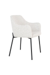 Krzesło Melilla boucle białe/ czarne - House Nordic
