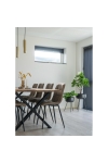 Krzesło Middelfart brązowe jasne/ czarne - House Nordic