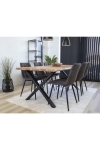 Krzesło Middelfart szare ciemne/ czarne - House Nordic