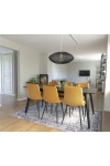 Krzesło Middelfart żółty VIC/ czarne - House Nordic