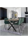 Krzesło Middelfart zielony ciemny VIC/ czarne - House Nordic