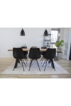 Krzesło Oslo czarne PU - House Nordic