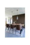 Krzesło Pisa brązowe vintage PU/ czarne - House Nordic