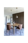 Krzesło Pisa brązowe vintage PU/ czarne - House Nordic