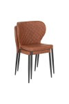 Krzesło Pisa brązowe vintage PU/ czarne - House Nordic