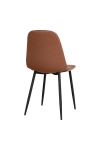 Krzesło Stockholm brązowe vintage PU/ czarne - House Nordic
