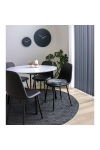 Krzesło Stockholm czarne PU/ czarne - House Nordic