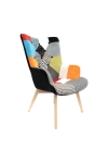 Fotel uszak Helsinki multikolor patchwork - Intesi