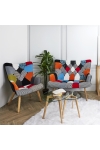 Fotel uszak Helsinki multikolor patchwork - Intesi