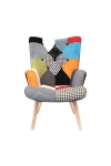 Fotel uszak Helsinki multikolor patchwork - Intesi