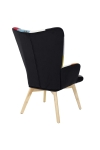 Fotel uszak Helsinki multikolor patchwork - Intesi