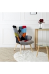 Fotel uszak Helsinki multikolor patchwork - Intesi
