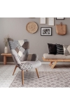 Fotel uszak Helsinki szary patchwork - Intesi