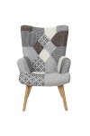 Fotel uszak Helsinki szary patchwork - Intesi