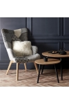 Fotel uszak Helsinki szary patchwork - Intesi