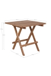 Stolik pomocniczy Bilbao 50x50cm naturalny tekowy - House Nordic